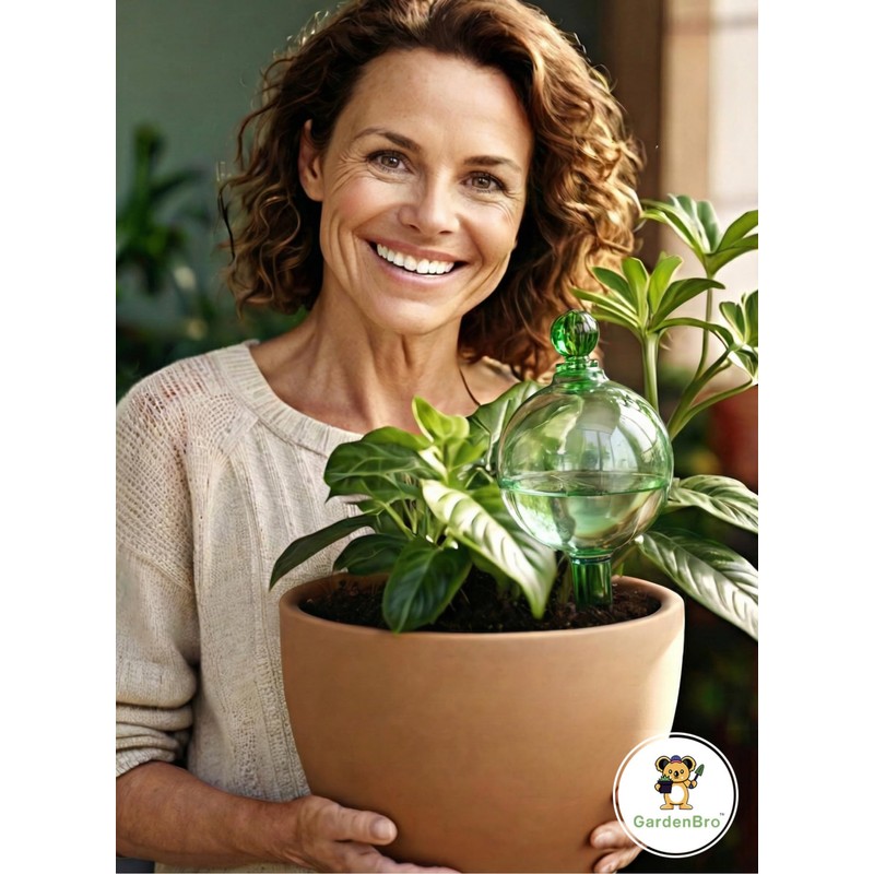 16 Oz Plant Watering Globes for Indoor Plants with Metal