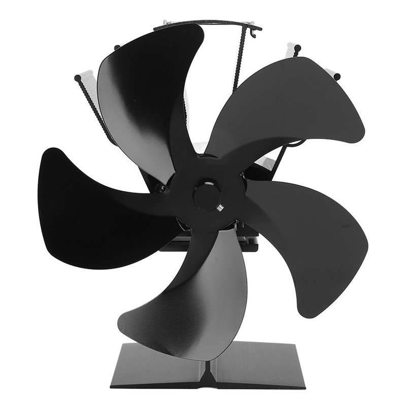 5 Blade Heat Powered Stove Fan Fireplace Fans Self Generating