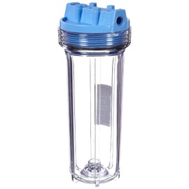 Pentair Pentek 158008 Traditional Slim Line Filter Housing, 3/8" NPT #10 Under Sink Clear Water Filter Housing, 10-Inch, Clear