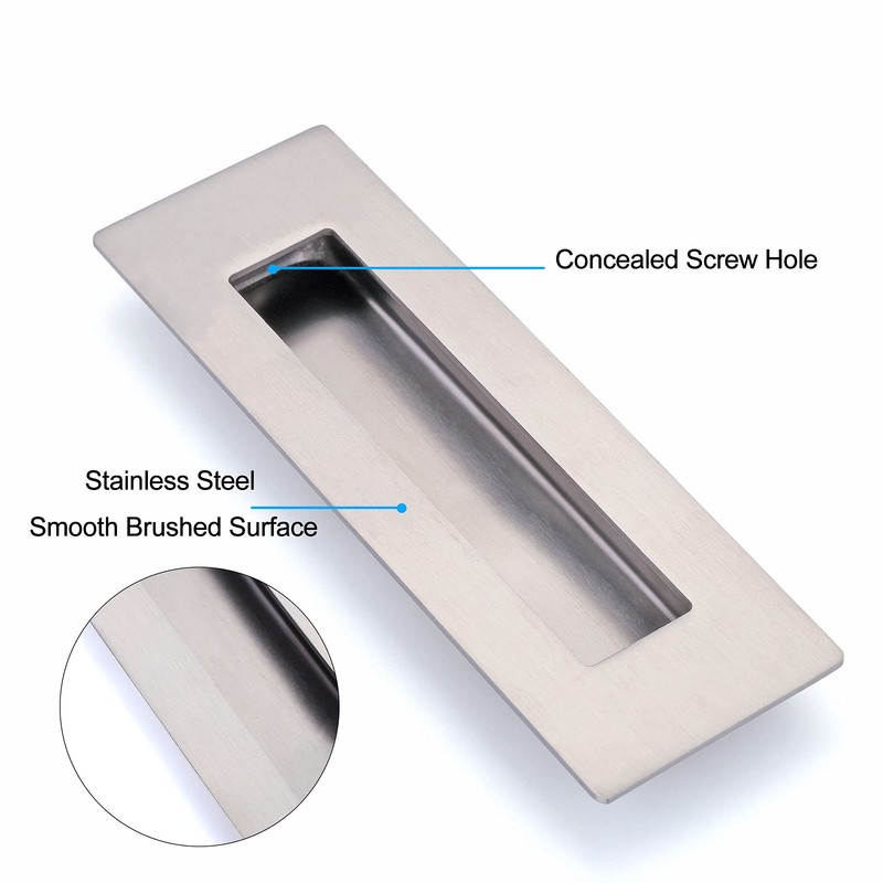 Tidorlou 2 Pack Recessed Door Pull Handles with 4 Screws,