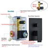 SaniteModar Black Shower Head System 10 Inch Square Rainfall Shower