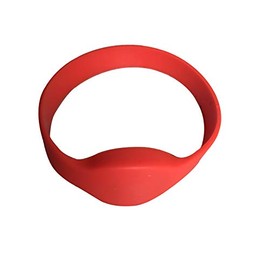 YARONGTECH 13.56MHZ MIFARE Classic 1K RFID Wristband for Children Diameter 45mm (Pack of 5) (Red)