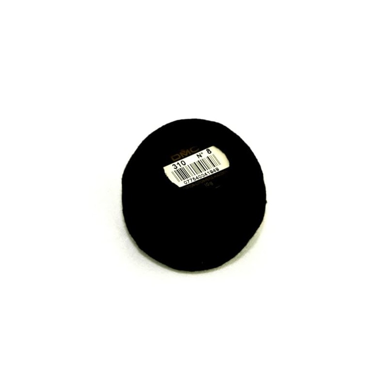 DMC Size 8 Cotton Perle Thread 80m 310 Grey -