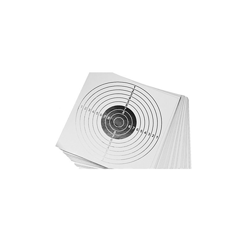 HTUK® Airsoft Target Papers 100 Paper Targets Air Rifle Pellets