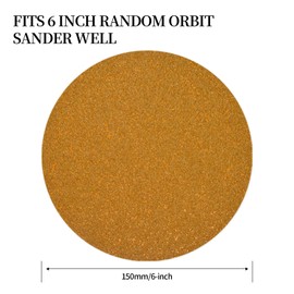 JUNDOO Sanding Discs 220 Grit Sandpaper 6-Inch No-Hole Hook and Loop Sandpaper Finishing Discs for Automotive and Woodworking 50 Pcs Aluminum Oxide Abrasive