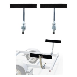 ECOTRIC Boat Trailer Guide 2 Foot Bunk Board Guide-On Rails Galvanized Steel with Marine Grade Carpet Kit