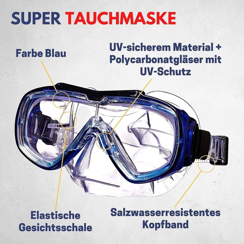 Best Sporting Stingray Diving Mask, Swimming Goggles with UV Protection,