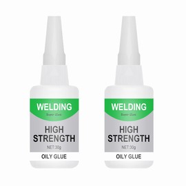 2 Pack Instant Strong Ceramic Glue for Porcelain and Pottery Repair 30g - Welding High-Strength Oily Glue Ideal for Glass, Plastic, Metal, Rubber, and DIY Crafts