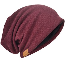 Skull Cap Hat B011s Men’s Oversized Knitted Baggy Slouchy - l