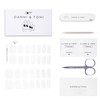 Danni & Toni Semi-Cured Gel Nail Strips, Transparent Clear Shiny