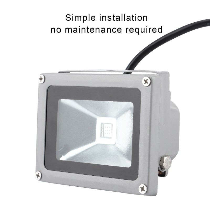 10W RGB LED Colorful Flood Light Spotlight Outdoor with Remote Control
