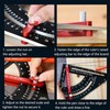 7 inch Carpenter, 80° Angle Adjustable Angle Triangle Ruler with