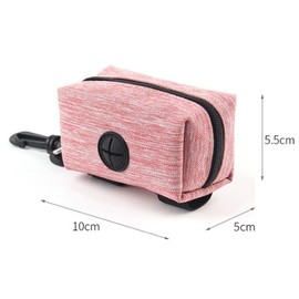 Monsully 2 Pcs Dog Poo Bag Holder,Poo Bag Holder,Dog Poo Bag Dispenser,Dog Walking Bag,Dog Walking Accessories,Pet Poop Bag Dispenser Leash Attachment,for Dog Walking,Running,Hiking (Pink+Dark Blue)