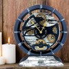 ImprovingLife The Gears Clock Desk Clock 10 inches with Real