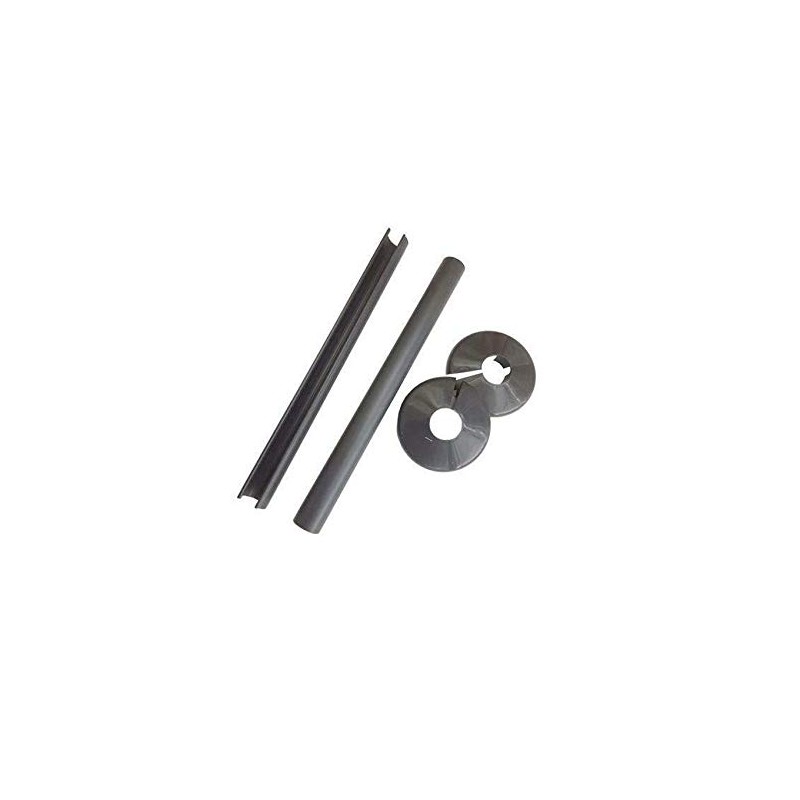 Talon Snappit Radiator Pipe Covers & Collars 200mm Anthracite Grey