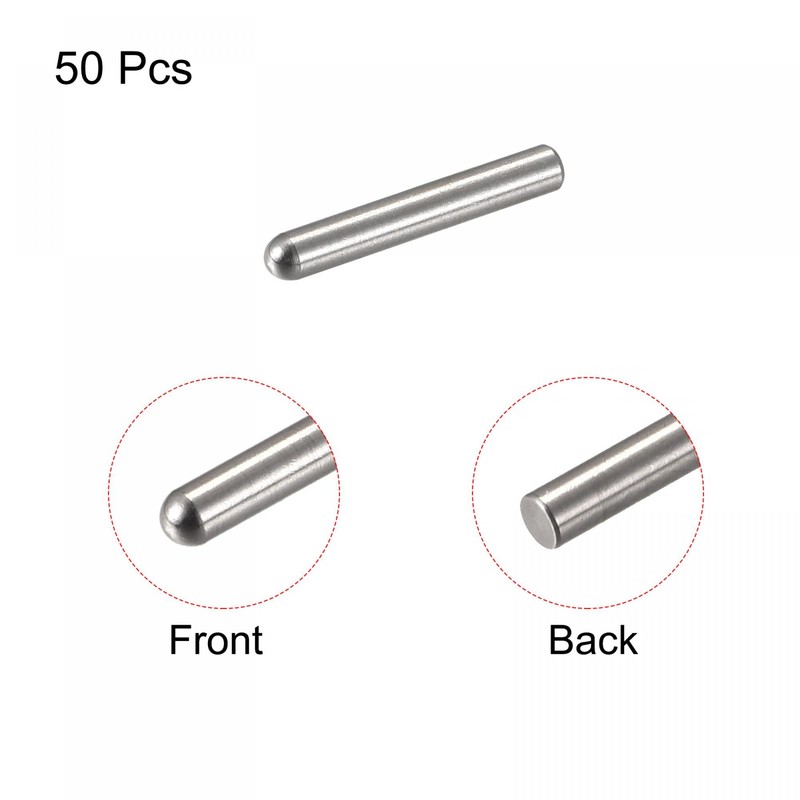 sourcing map Pack of 50 Tension Pins 304 Stainless Steel