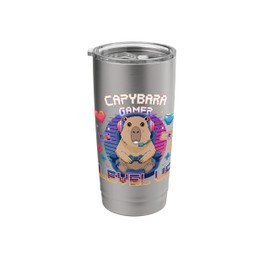 Capybara Gamer LevelUp Capy For Gamers and Capy Lovers Stainless Steel Insulated Tumbler