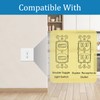 Metal Oversized Outlet Cover Plate 5.5" x 5.5", Jumbo Duplex