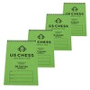 US Chess Federation Commemorative Spiral Chess Scorebook - Green -