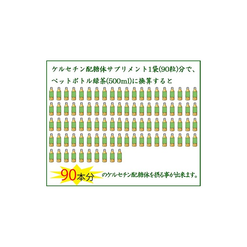 ＳａｉｋａＬｉｆｅ ケルセチン配糖体サプリメント90粒(約1ヶ月分) カプセル エンジュ由来