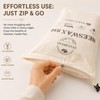 XL Reusable Beeswax Bread Bags with Zipper, 2 Pack for