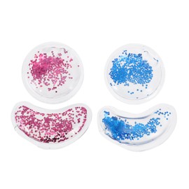 NOLITOY 4pcs Cooling Eye Patches Set Reusable Gel Ice Packs for Eye Care Swelling and Compact and Lightweight for Post Exercise and Makeup Procedures