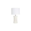 Maykoosh Handcrafted Haven Ceramic Hourglass Table Lamp Off-White, Ceramic Base