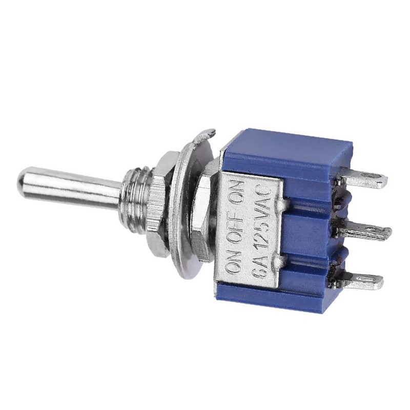 EVTSCAN 10Pcs SPDT Mini Toggle Switch 6A 125V AC, ON