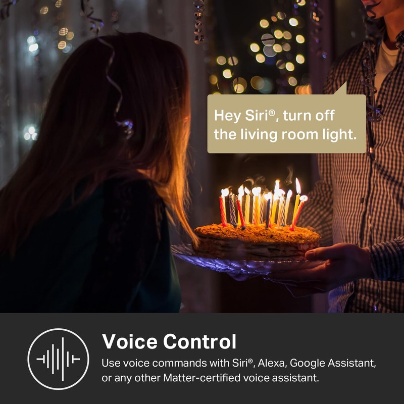 Kasa Matter Smart Dimmer Switch: Voice Control w/Siri, Alexa &