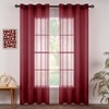 MIULEE 2 Panels Sheer Window Curtains Elegant Window Voile Panels
