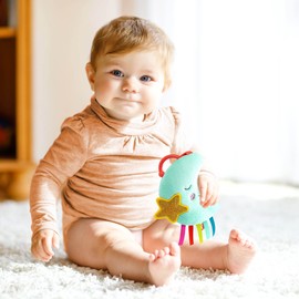 B. toys- B. baby- Crinkly Touch and Feel Baby Book- Two Soft Baby Books – Fabric Cloth Books for Babies – Interactive Sounds & Illustrations – Touch & Feel – 2 pcs – 6 Months +