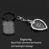 HUTIMY Loss of Husband Sympathy Gift Keychain for Wife Gifts