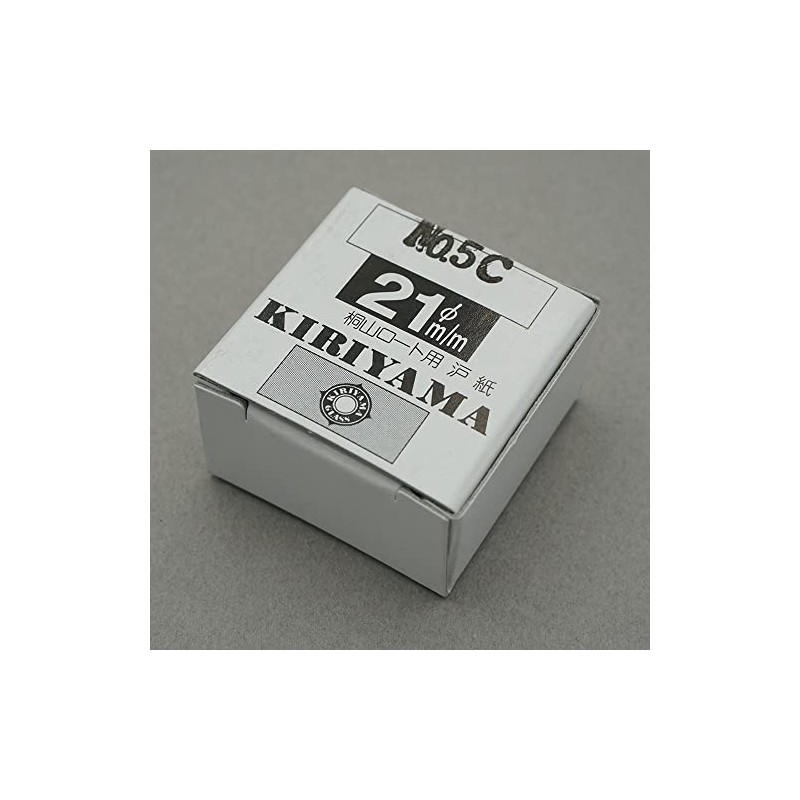 Kiriyama Roto Filter Paper, 0.8 inch (21 mm), 50 Sheets