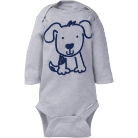 Onesies BrandUnisex Baby6-Pack Long Sleeve Bodysuitsdog12 Months