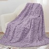 Small Kids Blanket Purple Voilet Lavender Fleece Soft Fuzzy Girls