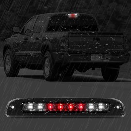 Banpo High Mount 3rd Stop Light Compatible with 1997-2010 Dodge Dakota Third Center Cargo Reverse Rear LED Brake Light Bar Taillight (Black Smoke)