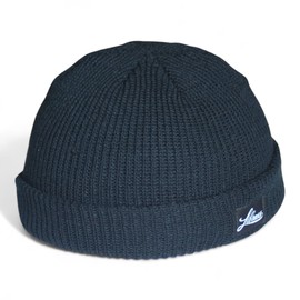 Librass Short Beanie, Watch Cap, Knit Hat, Shallow, Cold Protection, Men's, Women's (Dark Gray)