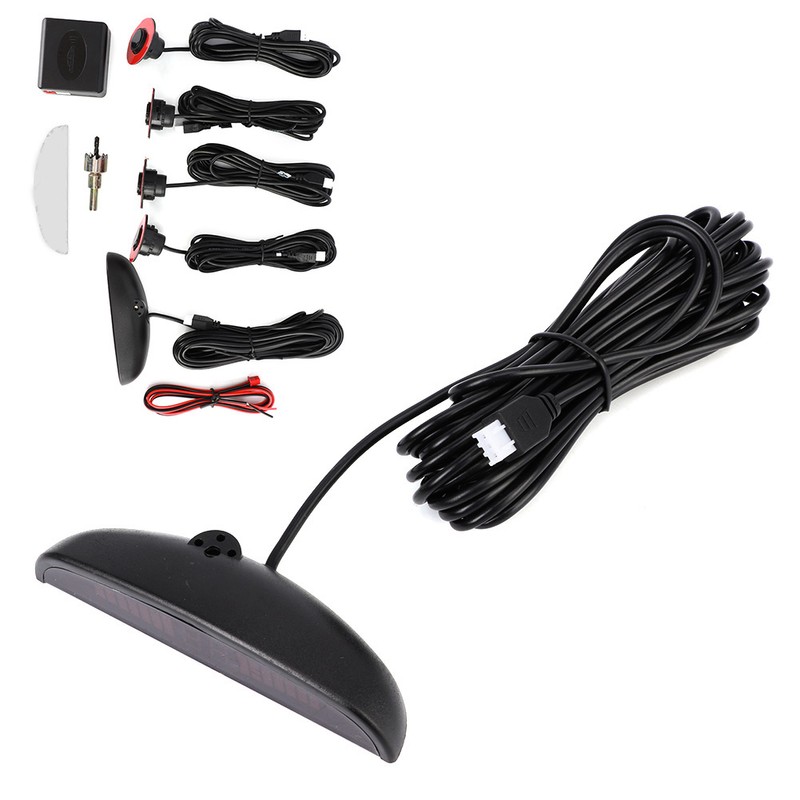 Car Parking Assistanc with 4pcs Adjustable Flat Sensors Automobile Reverse