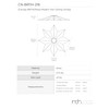 RCH Hardware CN-11-BRZ CN-11-S-H-BRZ Solid Brass Decorative Star Shaped Ceiling