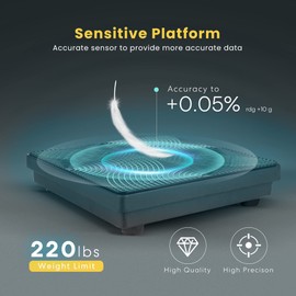 VIVOHOME Upgraded 220LB High Precision Electronic Digital Refrigerant Charging Weight Freon Scale with Case, 4 Measurement Unit Options for HVAC A/C