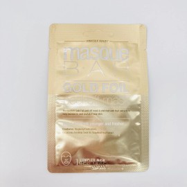 Masque Bar Gold Foil Peel-Off Mask Moisturize Revitalize Raspberry Extract
