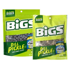 Sunflower Seeds Bundle. Includes Two - 3.63 Oz Bags of Bigs Sunflower Seeds Dill Pickle.