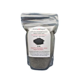 Aroma Depot 2 lb Black Seed Powder ,GROUND (Nigella Sativa), Black Cumin, Kalonji,100% Non-GMO NON-Irradiated & Gluten Free, Healthy Spice w/ Antioxidant & Anti Inflammatory Qualities