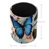 KikandKo Desk Organizer Pen Holder for Desk, Blue Butterfly on