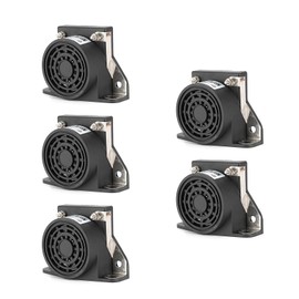 LINGYAO 5-Pack Backup Alarm 12V-48V DC Waterproof 107dB Super Loud Beeper - Reverse Warning Alarm for Trucks, Commercial Vehicles, Forklifts, Golf Carts