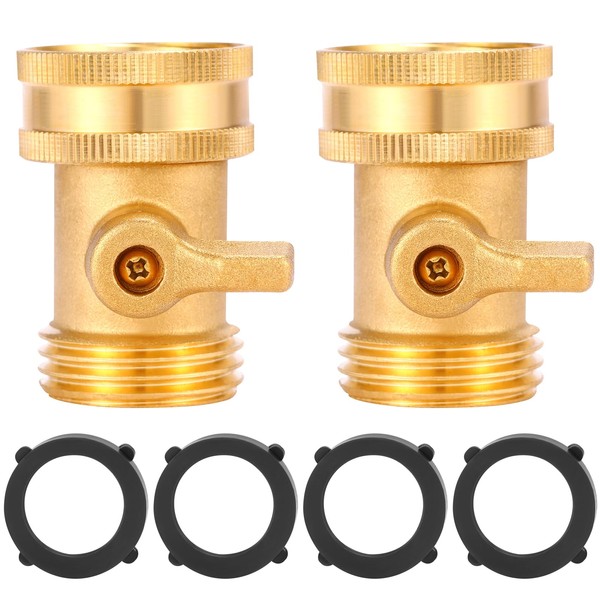 Sanpaint Water Hose Shut Off Valve, 2 Pack Heavy Duty