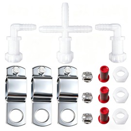 Spray Boom Repair Kit, Sprayer Parts with 8001-VS Tips 50 Mesh Screens and 1" Square Clamps, 3/8" Nozzle Body (Cross and Elbows), Nozzle Body Nuts and Caps for Agricultural Sprayers 1" Square