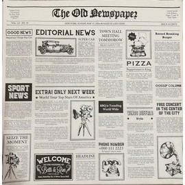 Papel grado alimenticio tipo periódico, papel de envoltura de alimentos resistente a la grasa para el hogar, cocina, envolver pan, hamburguesa y sándwich 30 x 30 cms de 100 hojas (100 piezas)