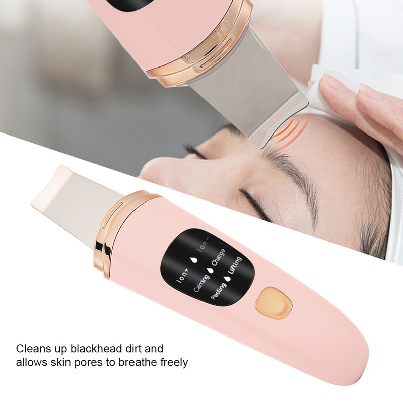Face Skin Scrubber Vibration Face Peeling Machine Ultrasonic Exfoliating SkinCare