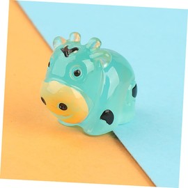 Toyvian Pack of 20 Glow in the Dark Cow Statue Cow Animal Toy Cow Stuffy Highland Cow Mini Animal Figures Cow Figures Made of Resin Cow Figures for Home Decor Cow Figure Animal